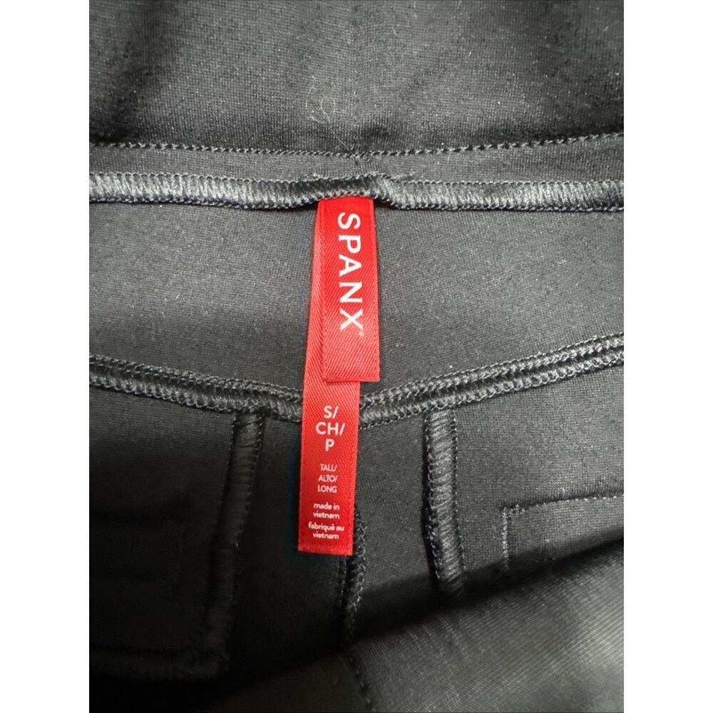 Spanx Perfetfit Ponte Flare Leg Pants Womens S Tall Black 33.5 Inseam High Rise - Picture 2 of 10